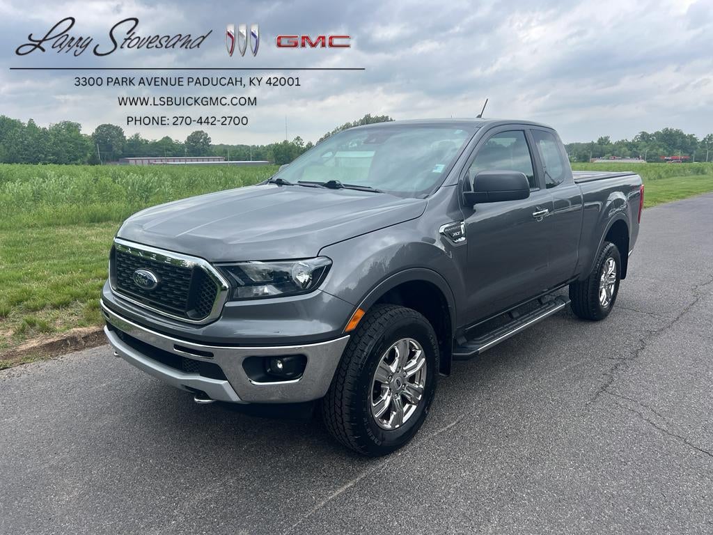 2021 Ford Ranger XLT in Gray — front three-quarter view