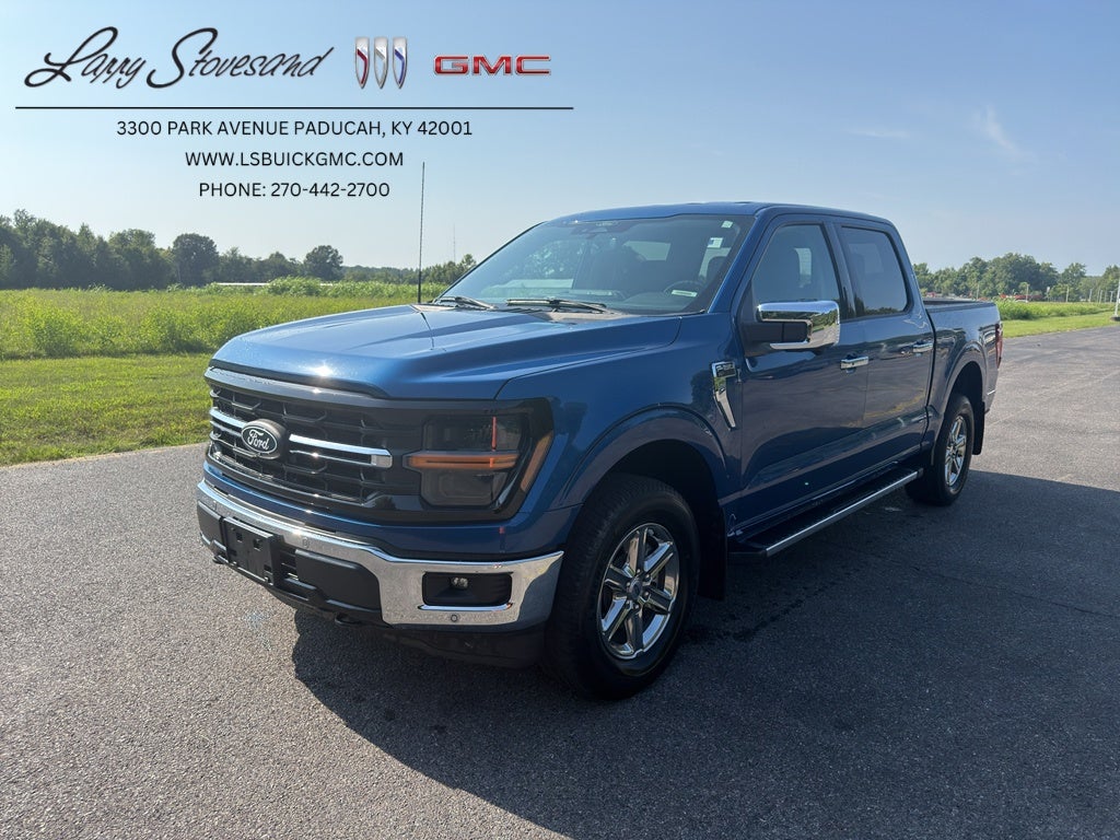 2024 Ford F-150 XLT in Blue — front three-quarter view