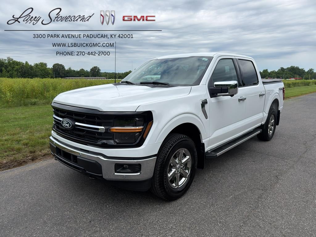 2024 Ford F-150 XLT in White — front three-quarter view