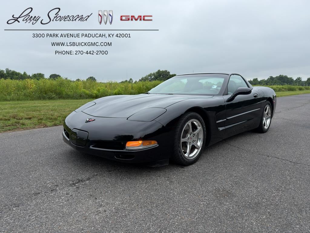 2004 Chevrolet Corvette Base in Black — front three-quarter view