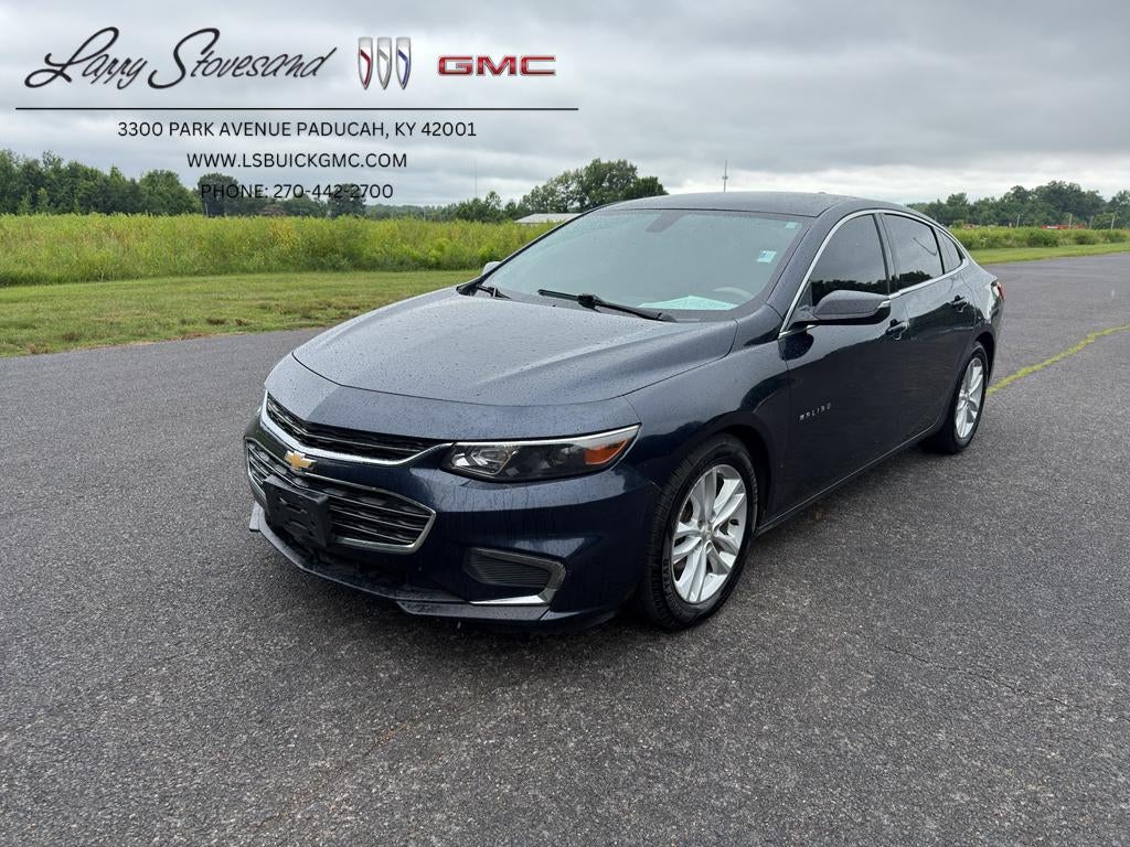 2016 Chevrolet Malibu LT in Blue Velvet Metallic — front three-quarter view