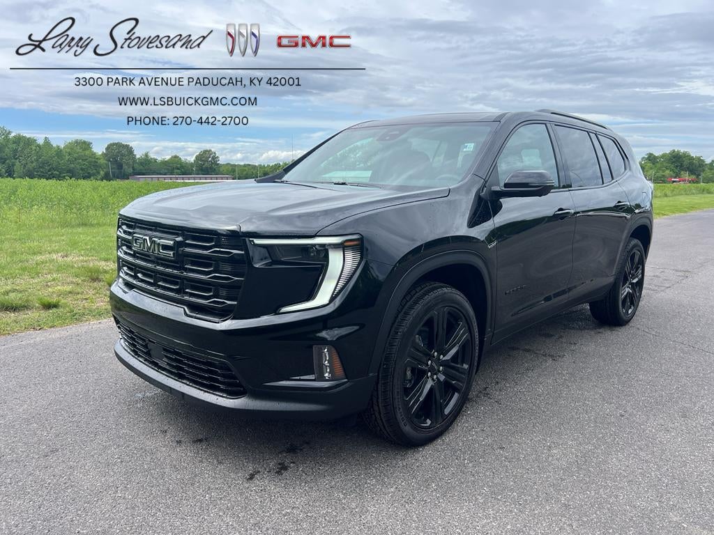 2026 GMC Acadia Elevation in Ebony Twilight Metallic — front three-quarter view