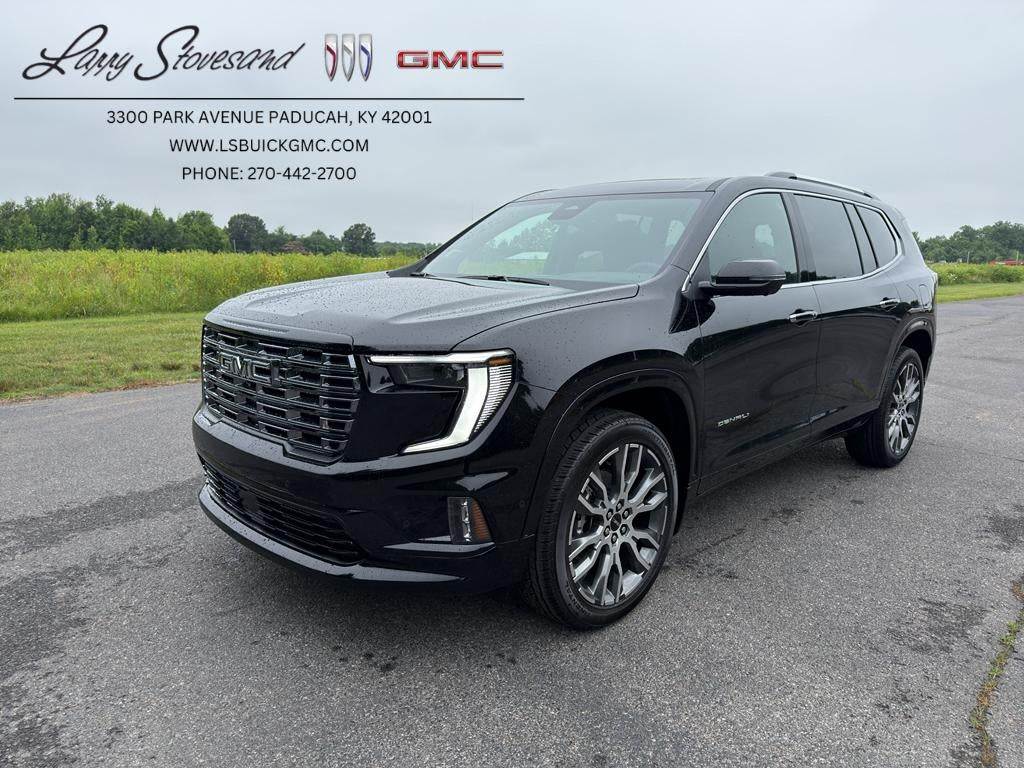 2026 GMC Acadia Denali Ultimate in Ebony Twilight Metallic — front three-quarter view