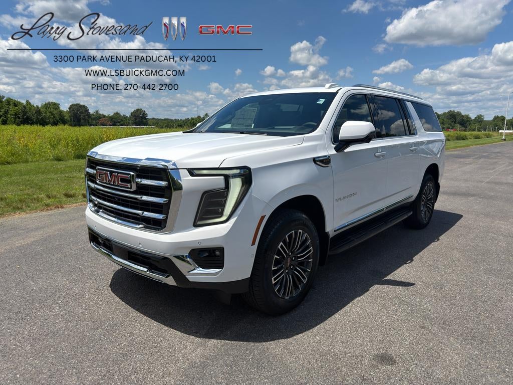 2026 GMC Yukon XL Elevation in Summit White — front three-quarter view