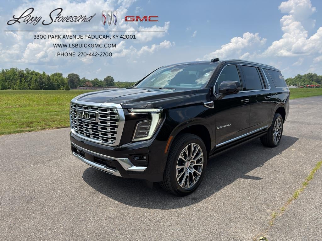 2026 GMC Yukon XL Denali in Onyx Black — front three-quarter view
