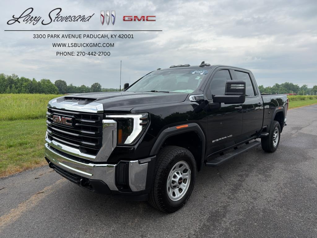 2024 GMC Sierra 2500 HD Pro in Onyx Black — front three-quarter view