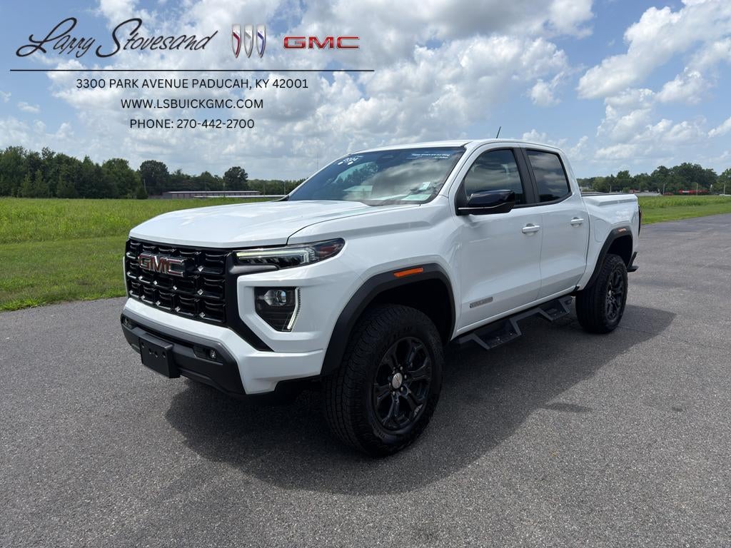 2024 GMC Canyon Elevation in Summit White — front three-quarter view