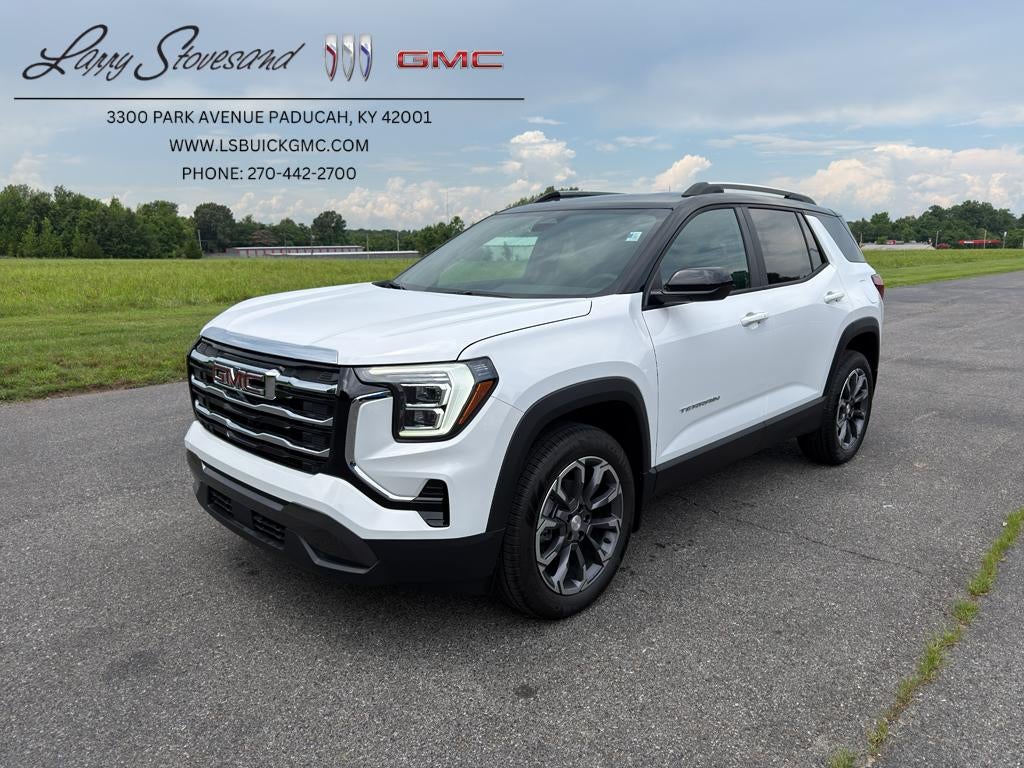 2026 GMC Terrain Elevation in Summit White — front three-quarter view