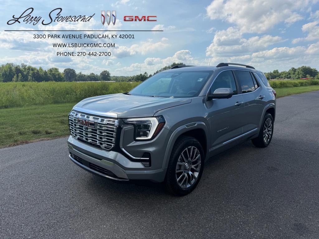 2026 GMC Terrain Denali in Sterling Metallic — front three-quarter view