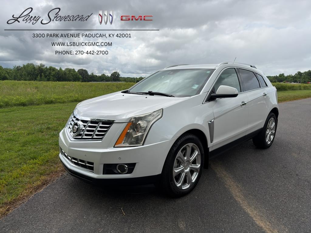 2015 Cadillac SRX Premium Collection in Platinum Ice Tricoat — front three-quarter view