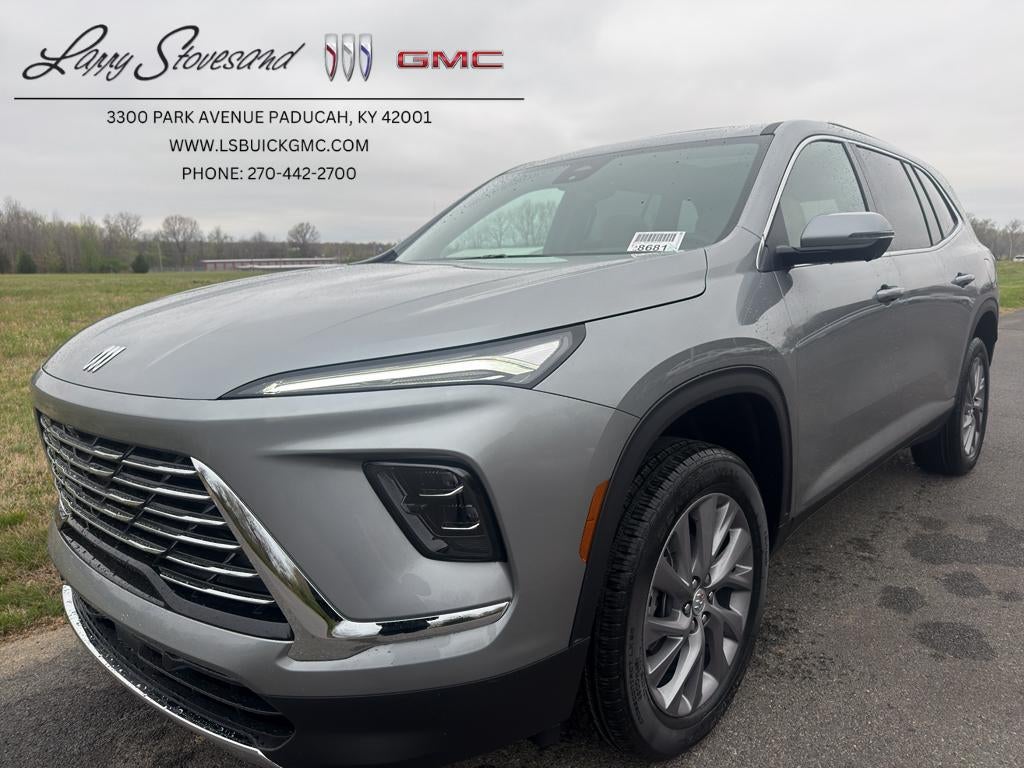 2026 Buick Enclave Preferred in Moonstone Gray Metallic — front three-quarter view