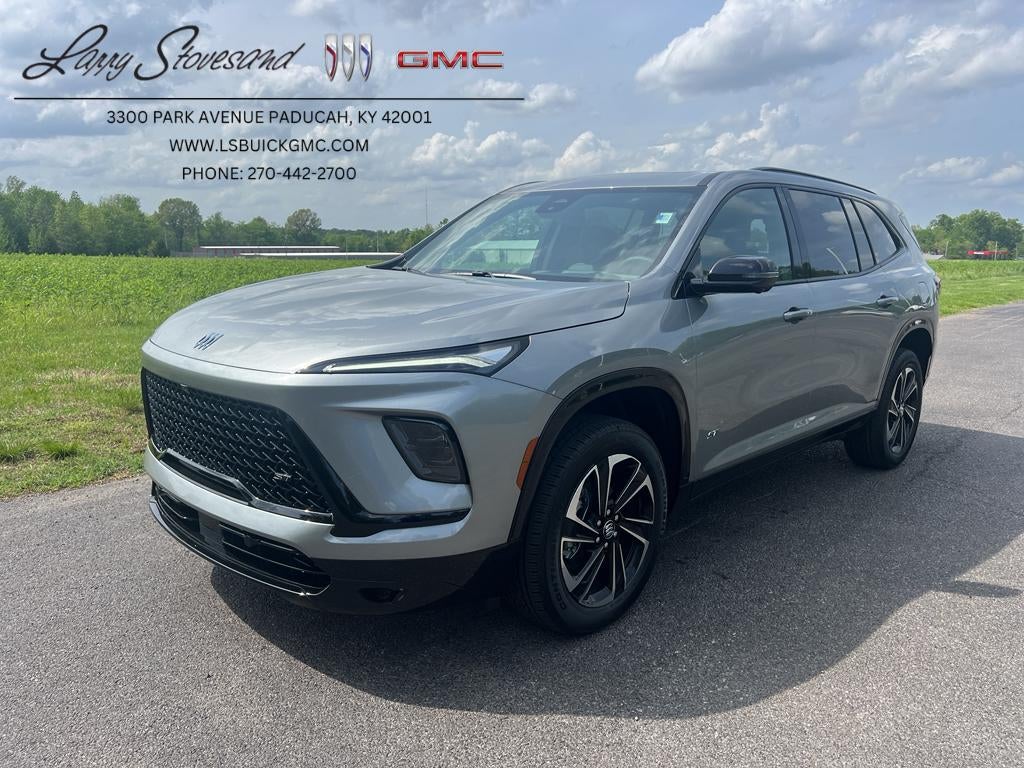 2026 Buick Enclave Sport Touring in Moonstone Gray Metallic — front three-quarter view