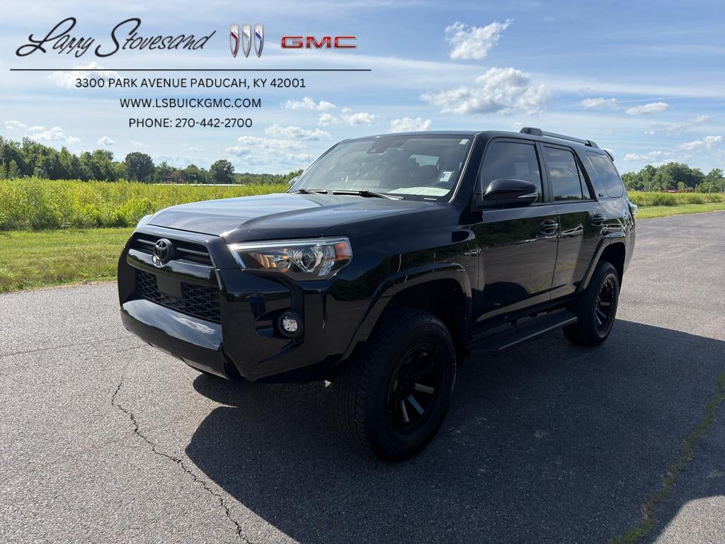 2021 Toyota 4Runner SR5 Premium in Black — front three-quarter view