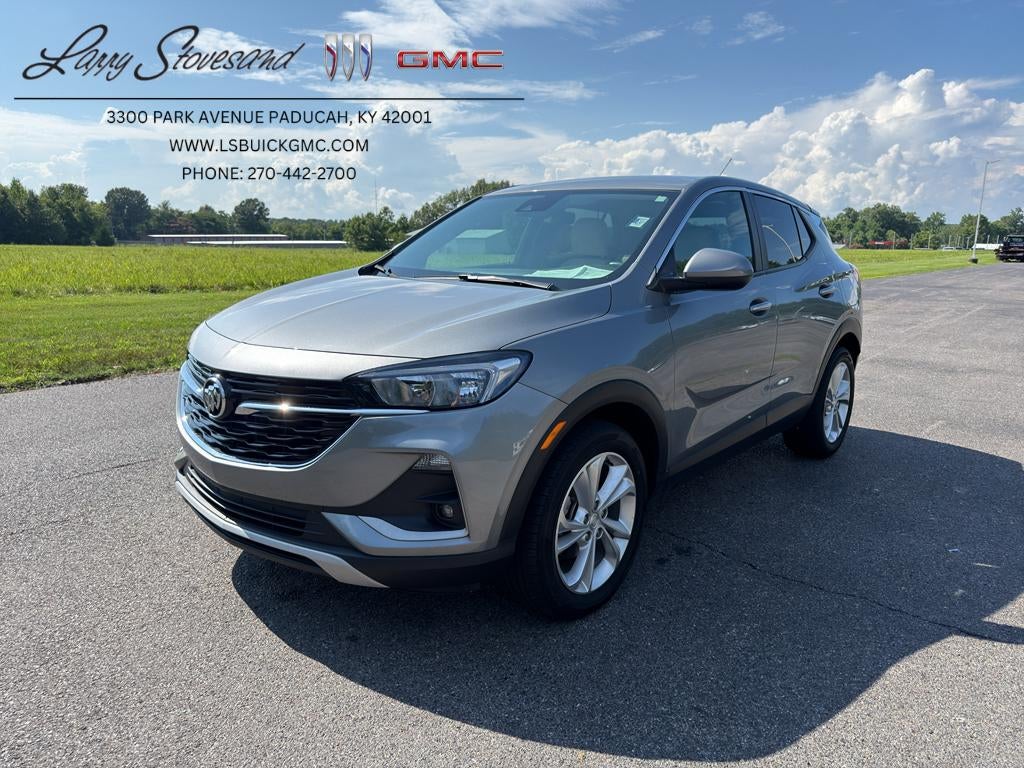 2023 Buick Encore GX Preferred in Moonstone Gray Metallic — front three-quarter view