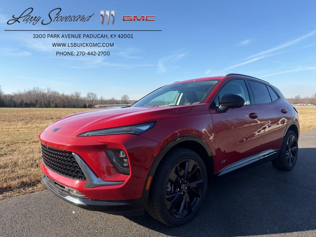2026 Buick Envision Sport Touring in Brilliant Red — front three-quarter view