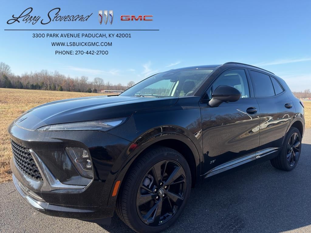2026 Buick Envision Sport Touring in Ebony Twilight Metallic — front three-quarter view