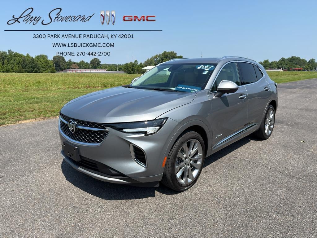 2023 Buick Envision Avenir in Moonstone Gray Metallic — front three-quarter view